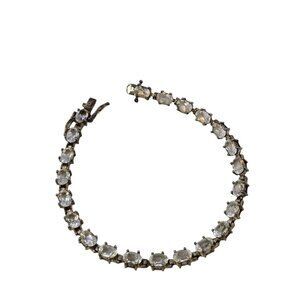 925 Sterling Semi Precious Glass Bracelet (A7712B)